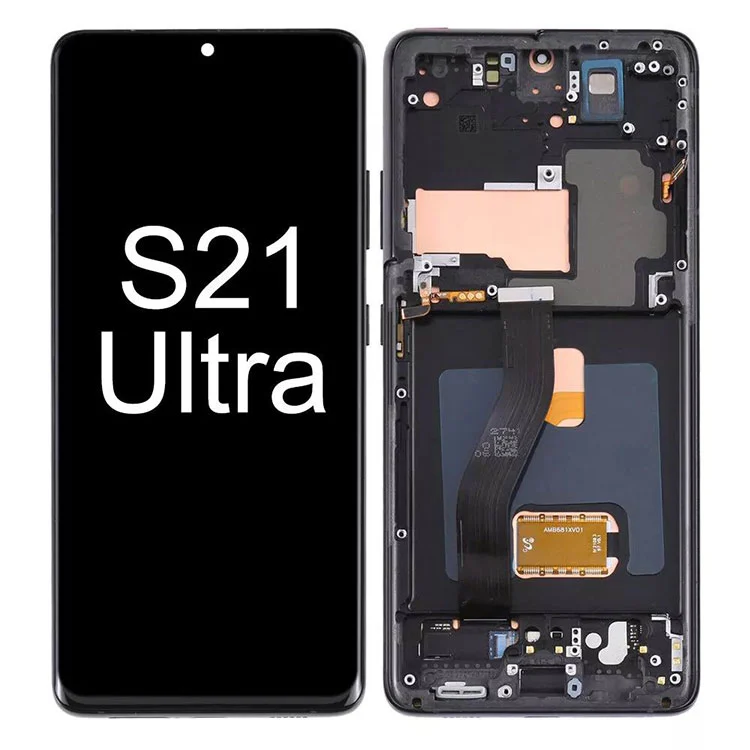 স্যামসাং গ্যালাক্সি এস 21 আল্ট্রা এলসিডি ডিসপ্লে টাচ স্ক্রিন অ্যাসেম্বলি প্রতিস্থাপনের জন্য
